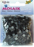 Mozaika pryskyřicová 5x5 mm - třpytivá šedá