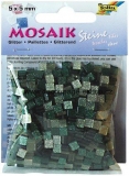Mozaika pryskyřicová 5x5 mm - třpytivá zelená