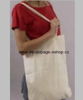 Textilní plátěná taška s dlouhým uchem